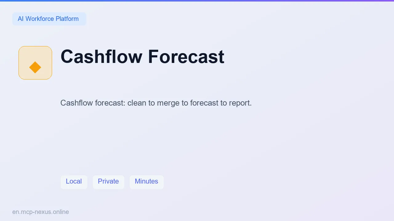 Cashflow Forecast demo