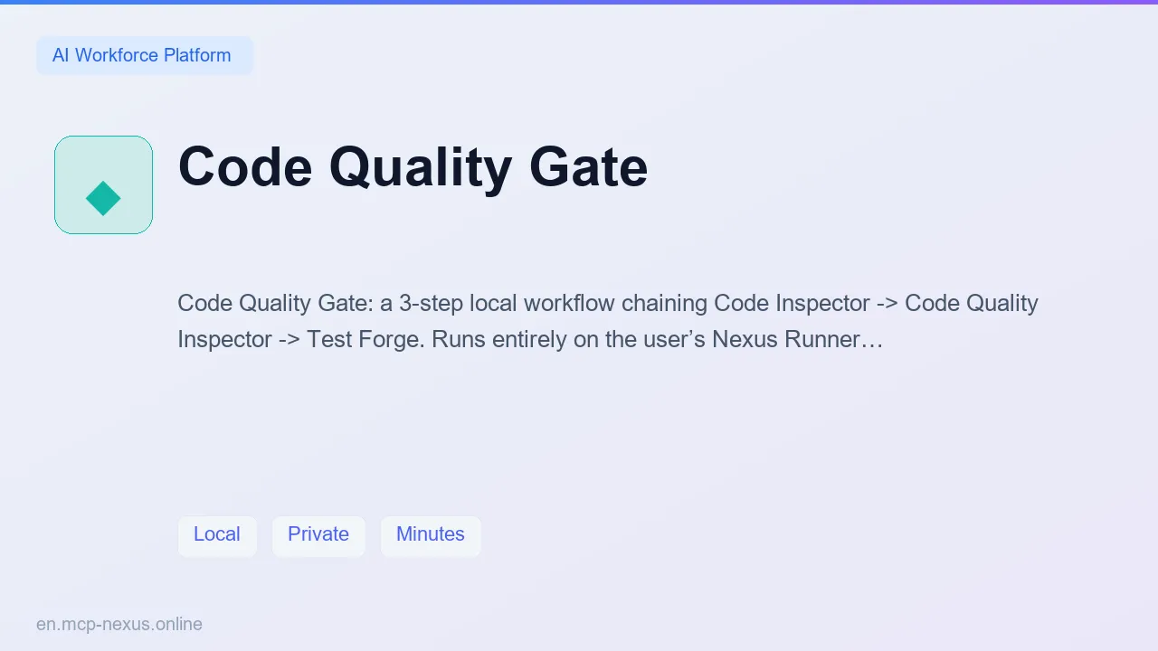Code Quality Gate demo