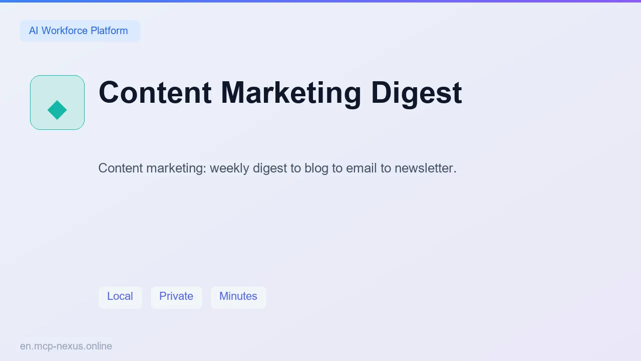 Content Marketing Digest demo