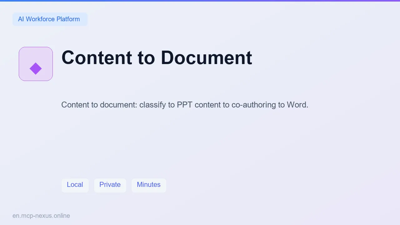 Content to Document demo