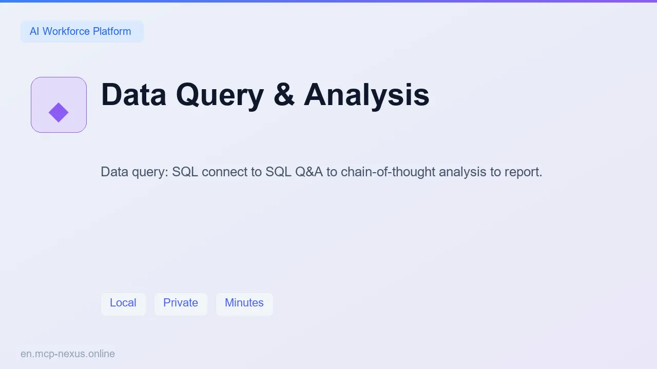 Data Query & Analysis demo