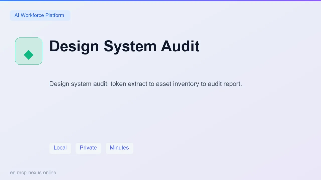 Design System Audit demo