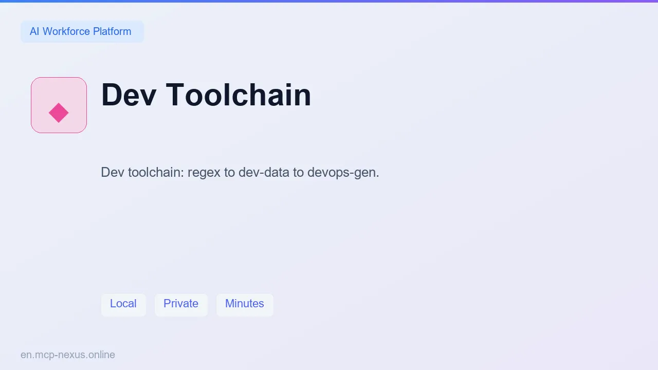 Dev Toolchain demo