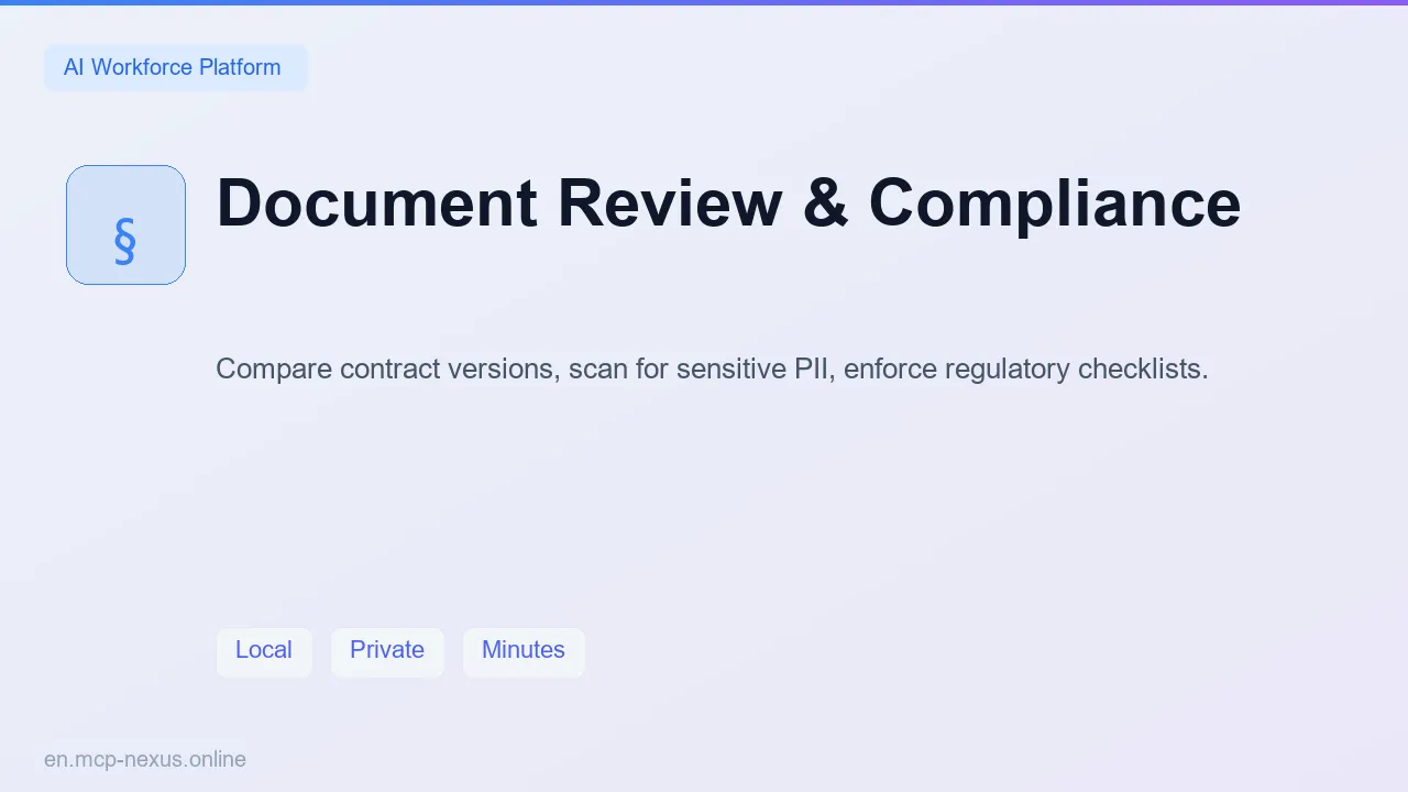 Document Review & Compliance demo
