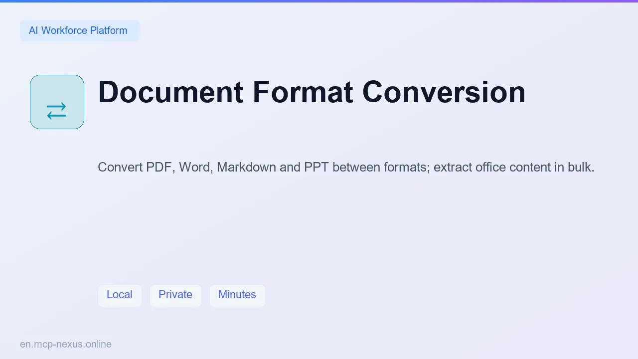 Document Format Conversion demo