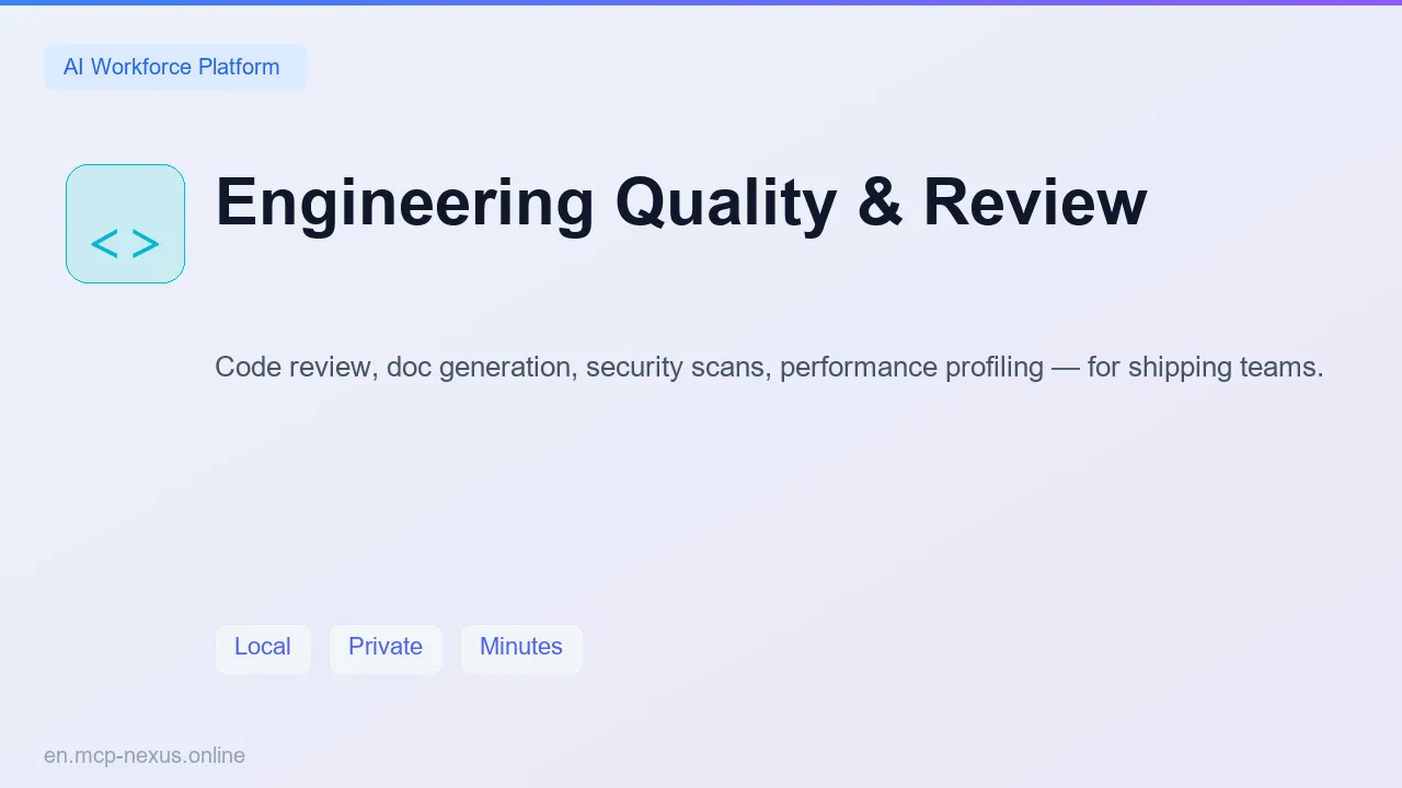 Engineering Quality & Review demo