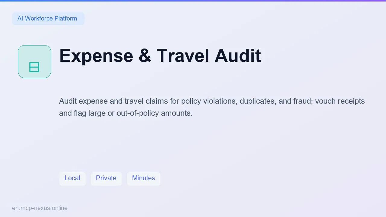 Expense & Travel Audit demo