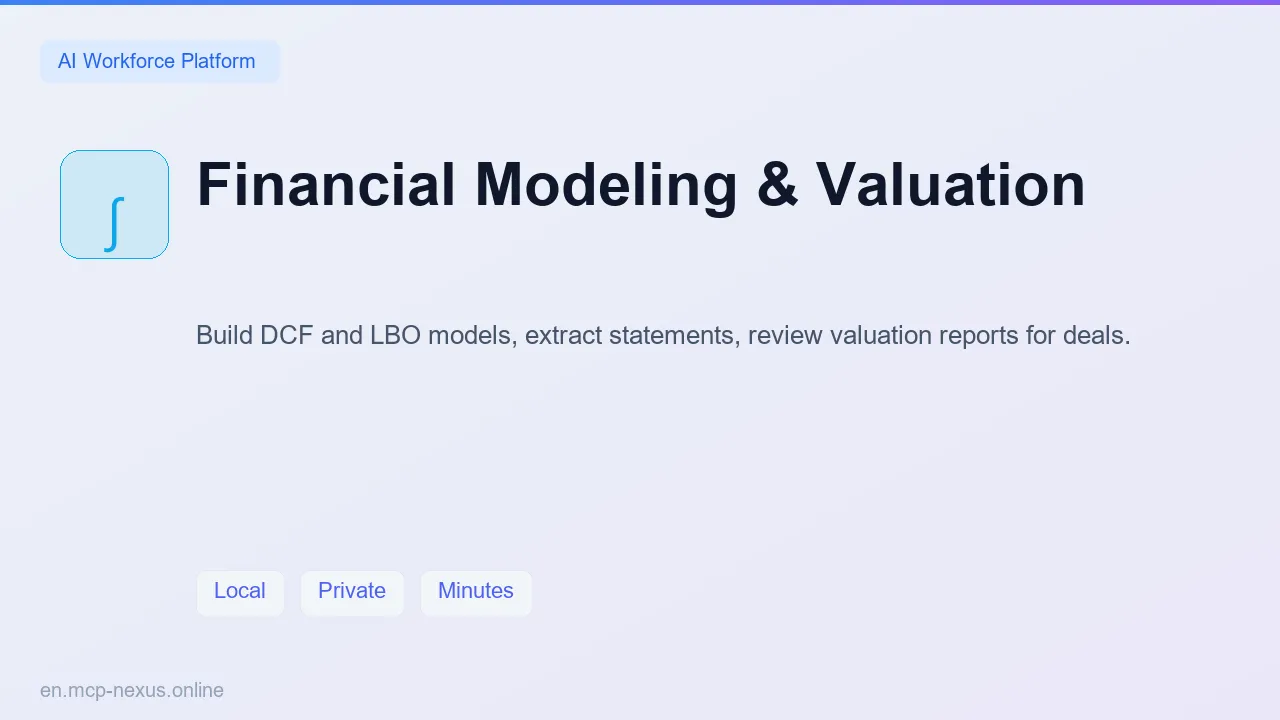Financial Modeling & Valuation demo