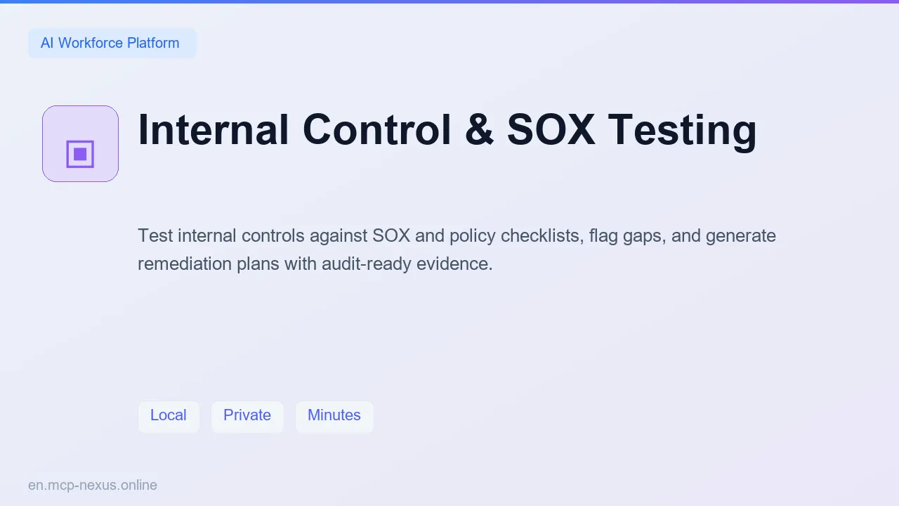 Internal Control & SOX Testing demo