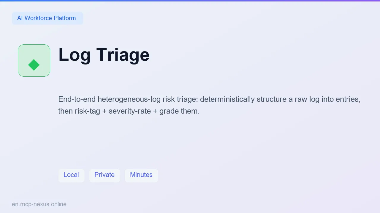 Log Triage demo