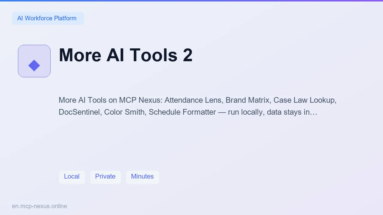 More AI Tools 2 demo