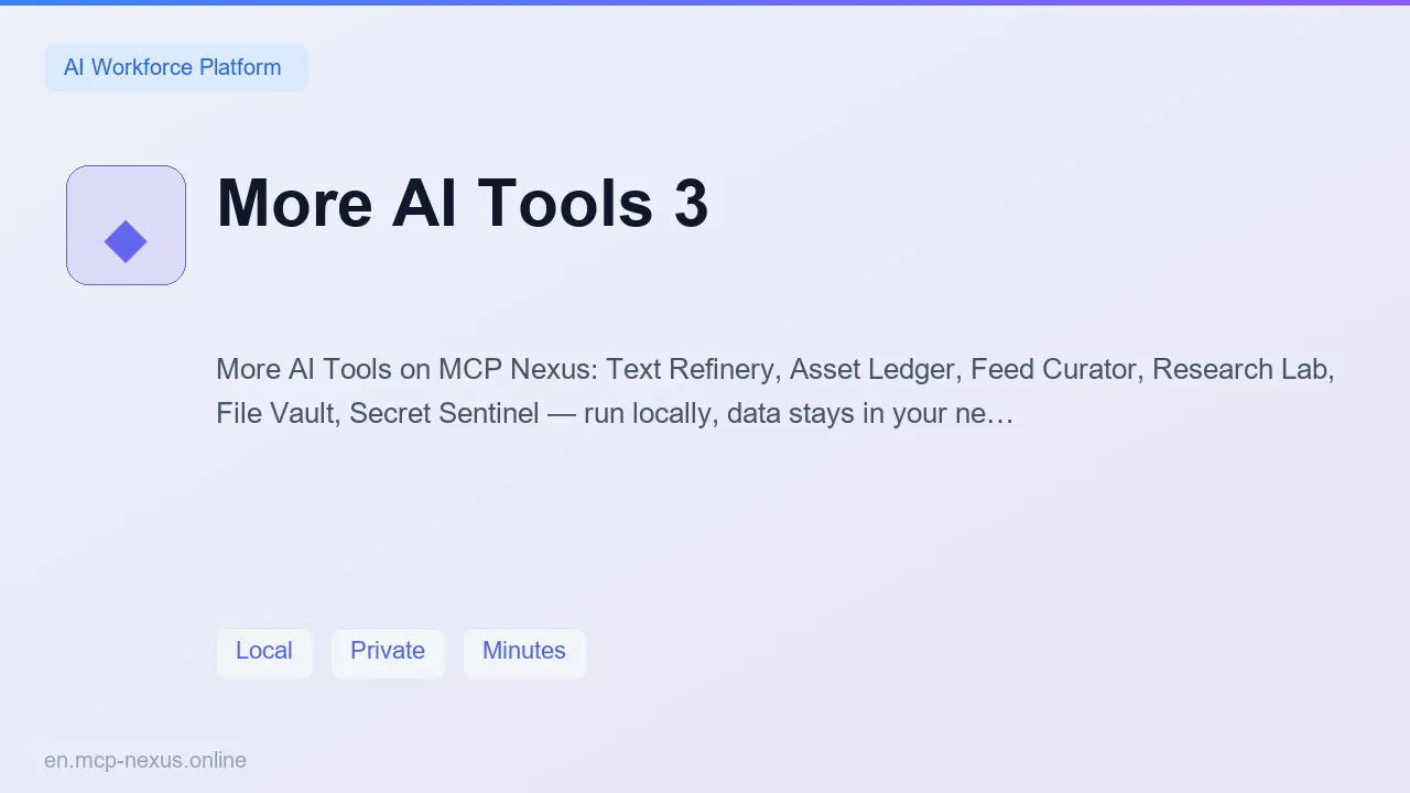 More AI Tools 3 demo
