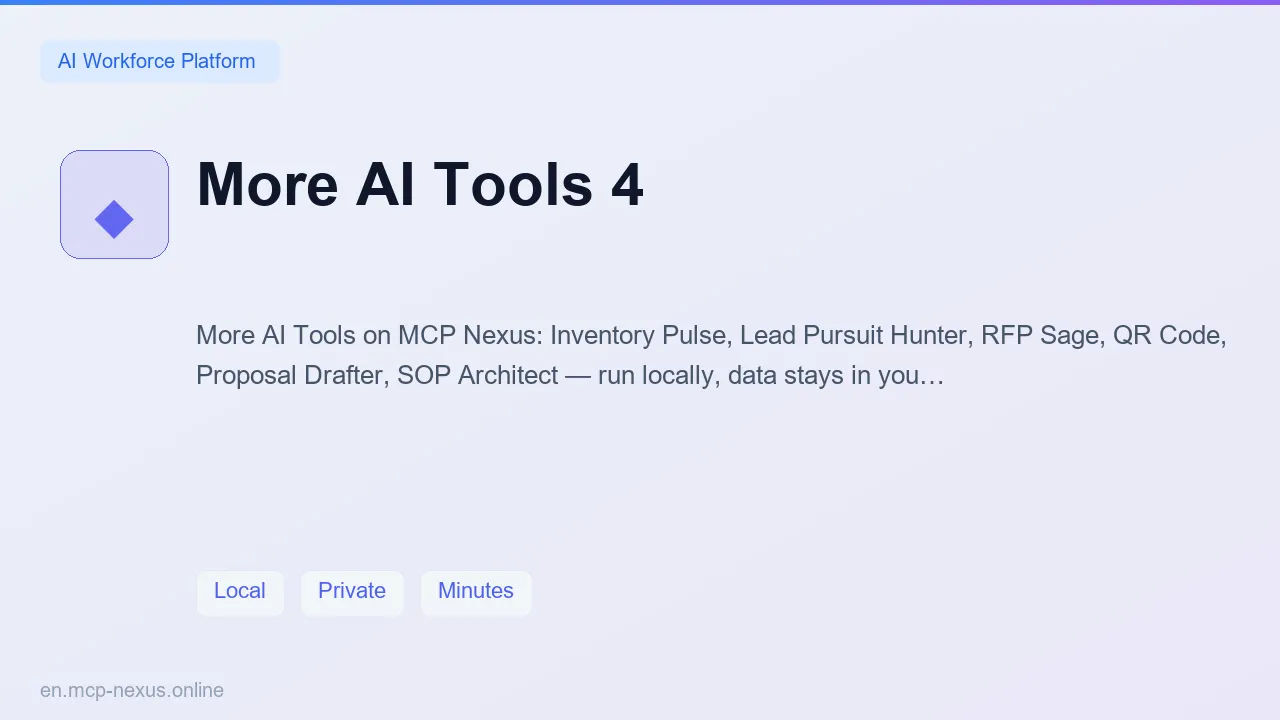 More AI Tools 4 demo