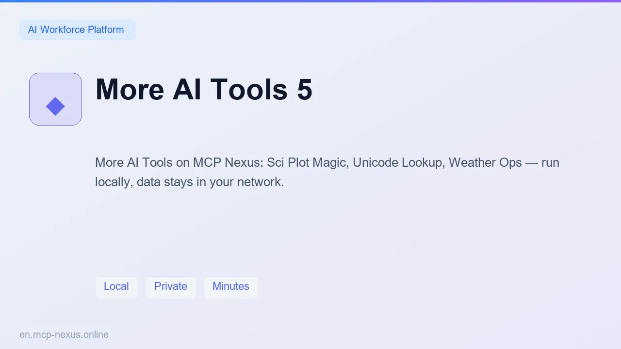 More AI Tools 5 demo