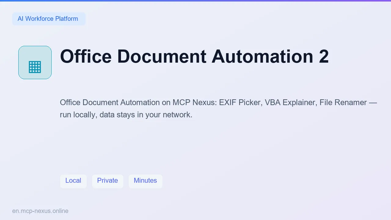 Office Document Automation 2 demo