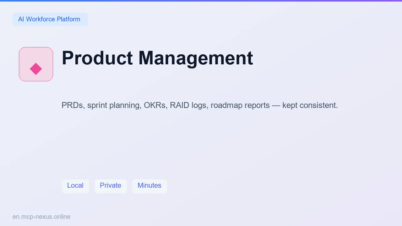 Product Management demo