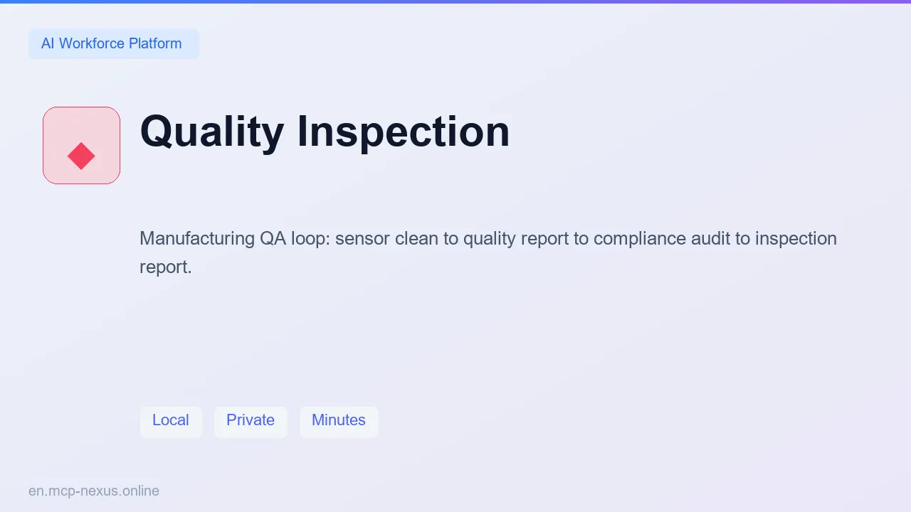 Quality Inspection demo