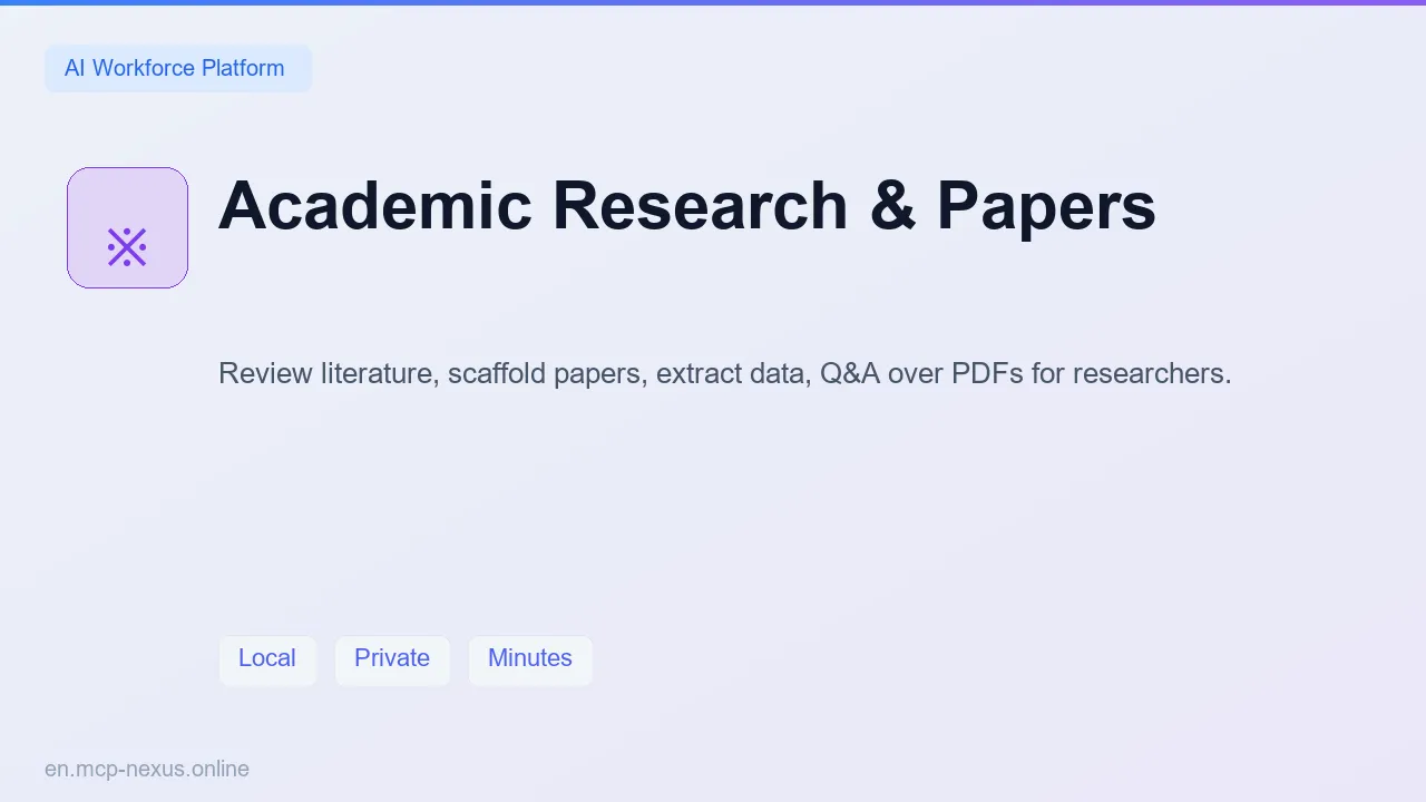 Academic Research & Papers demo