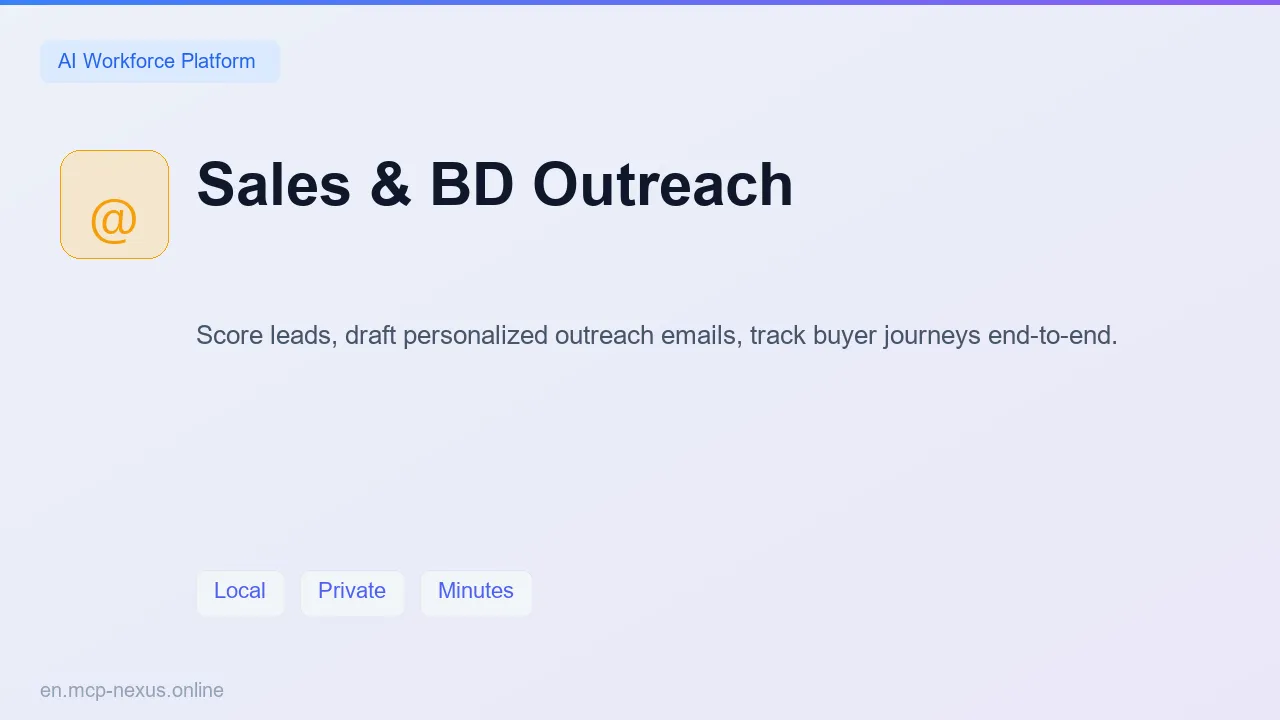 Sales & BD Outreach demo