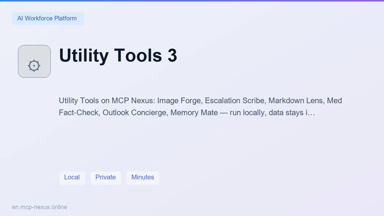 Utility Tools 3 demo