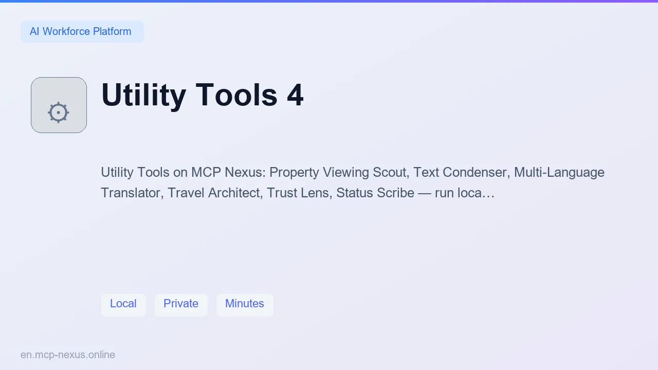 Utility Tools 4 demo